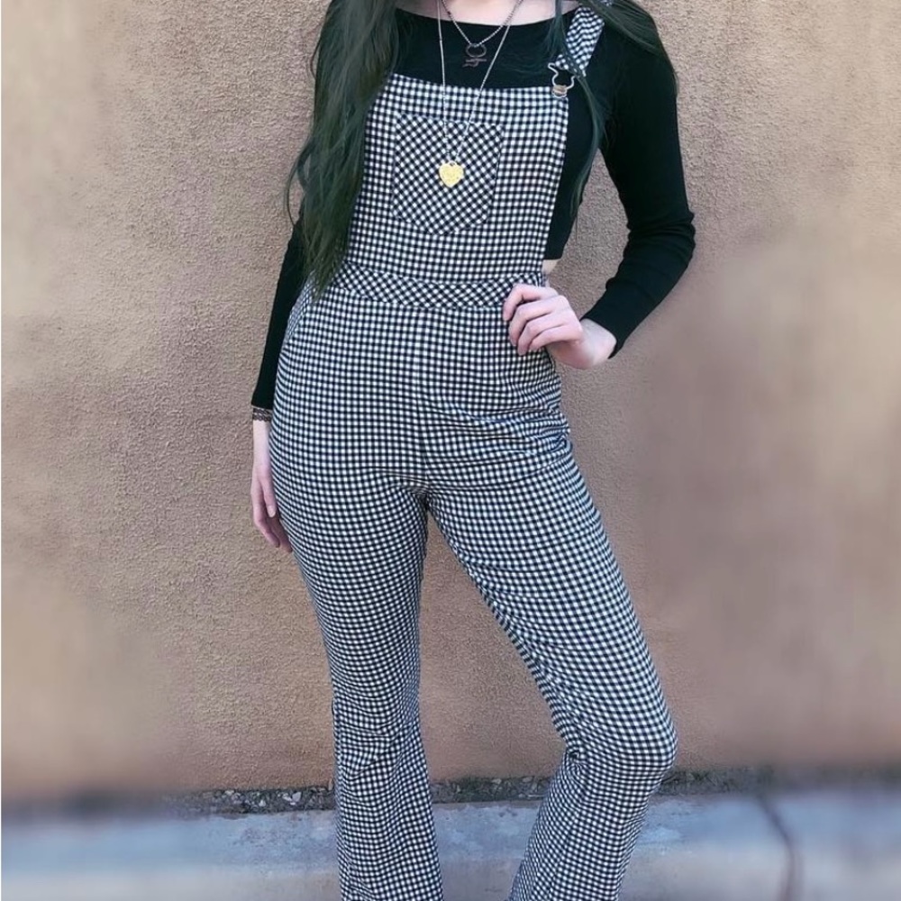 Dance and Marvel black and white overalls